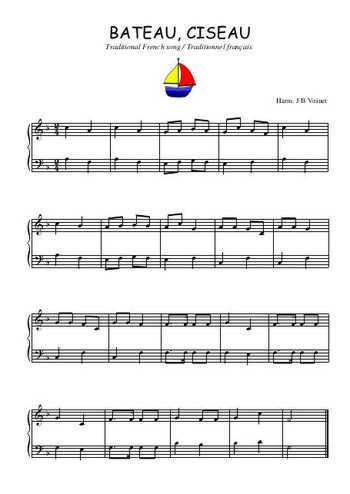 Téléchargez l'arrangement pour piano de la partition de Bateau, ciseau en PDF